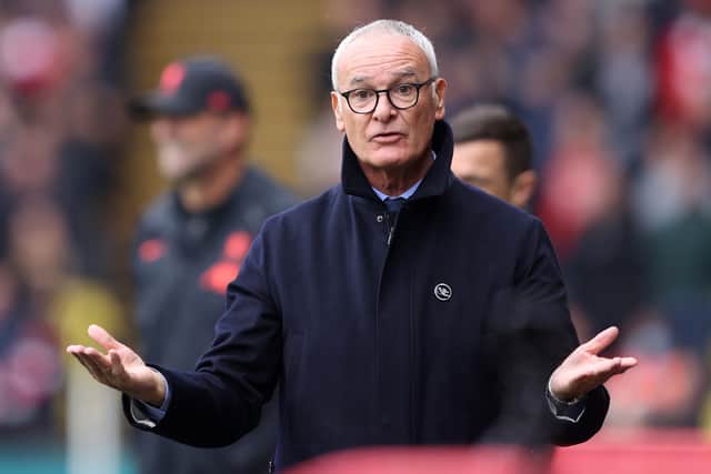 Claudio Ranieri, Manager of Watford FC reacts during the Premier League match (Photo by Richard Heathcote/Getty Images)