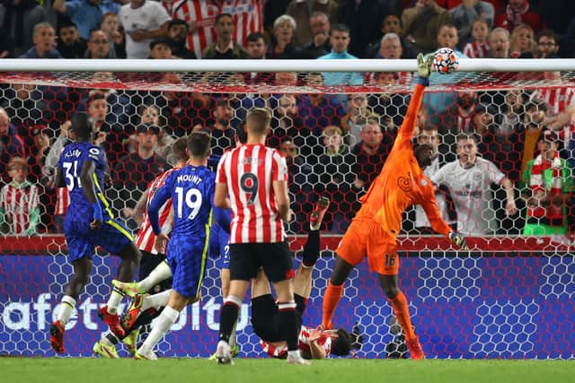 Edouard Mendy of Chelsea. (Photo by Catherine Ivill/Getty Images)