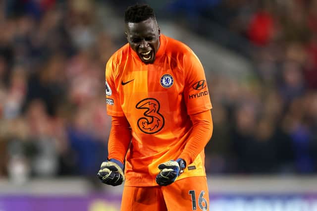 Edouard Mendy of Chelsea. (Photo by Clive Rose/Getty Images)