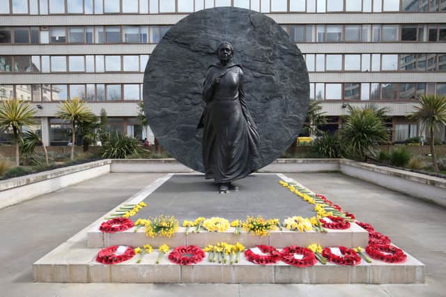 The statue of Crimean War nurse Mary Seacole. Photo by Jonathan Brady - Pool/Getty Images