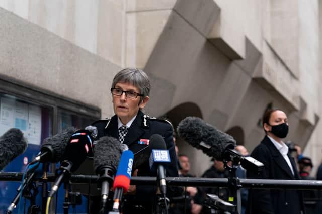 Metropolitan Police Commissioner Dame Cressida Dick has come under fire following the Sarah Everard murder by police officer Wayne Couzens. Credit: Ming Yeung/Getty Images