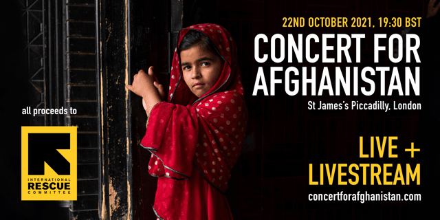 The Concert for Afghanistan flyer. Credit: Concert for Afghanistan
