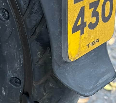 A TIER tyre split on Upper Ground