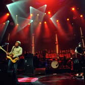 (L-R) Jimi Goodwin, Andy Williams and Jez Williams of the Doves perform during the BBC Electric Proms festival at The Roundhouse on October 22, 2009 in London, England.  (Photo by Ian Gavan/Getty Images)