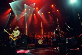 (L-R) Jimi Goodwin, Andy Williams and Jez Williams of the Doves perform during the BBC Electric Proms festival at The Roundhouse on October 22, 2009 in London, England.  (Photo by Ian Gavan/Getty Images)
