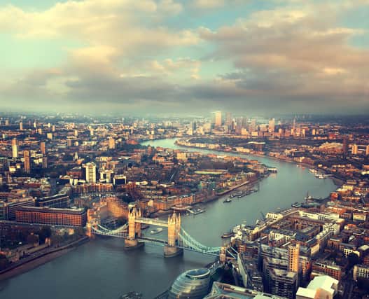 An aerial view of London (Pic from Shutterstock)