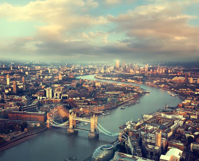 <p>An aerial view of London (Pic from Shutterstock)</p>