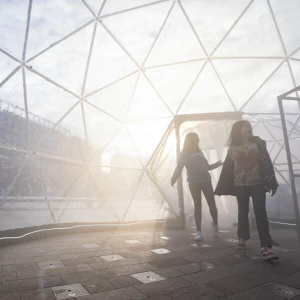 The Pollution Pods in Kings Cross. Credit: John Sturrock
