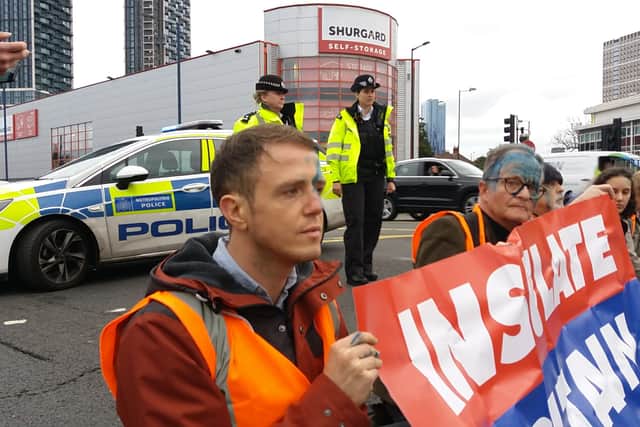 Insulate Britain protesters blocking the A40. Credit: Insulate Britain