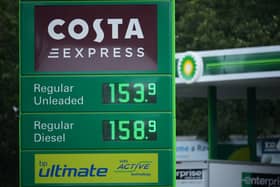 UK fuel costs have hit record highs following petrol shortages which saw pumps run empty. (Photo by Christopher Furlong/Getty Images)