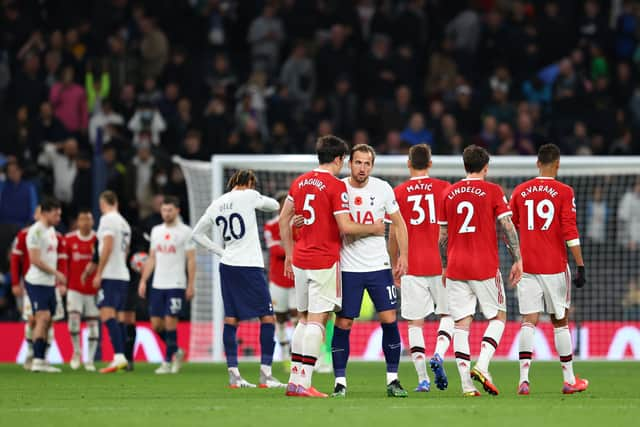 Harry Kane after the loss to Manchester United. Credit: Getty Images 