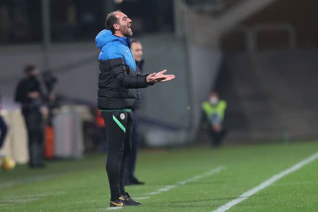 FC Internazionale assistant coach Cristian Stellini reacts during the Serie A match (Photo by Gabriele Maltinti/Getty Images)