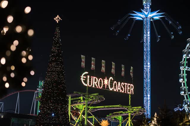 Euro Coaster at the Winter Wonderland in Hyde Park. Credit: Photo by Chris J Ratcliffe/Getty Images