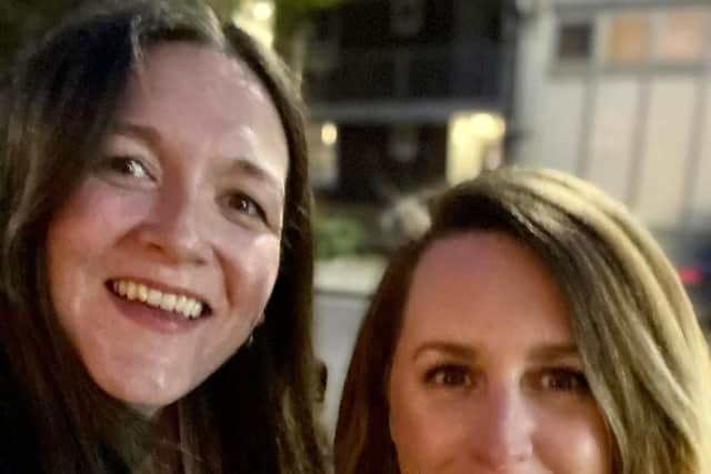 Hannah Quinn and Victoria Durant hosts of the Cookbook Circle podcast 