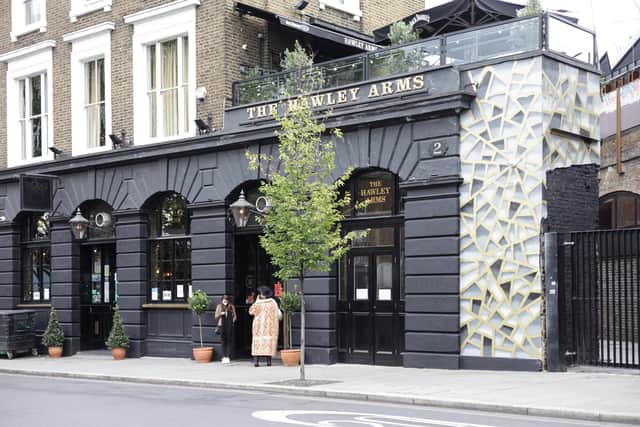 Amy Winehouse’s favourite pub the Hawley Arms. Credit: Shutterstock