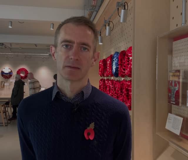 Richmond Poppy Factory communications manager Dan Hodges. Credit: Local TV