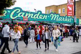 Camden Market, which has been described as the UK’s Amsterdam due to the open drug use. Credit: TOLGA AKMEN/AFP via Getty Images