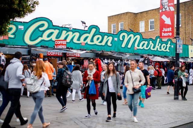 Camden Market, which has been described as the UK’s Amsterdam due to the open drug use. Credit: TOLGA AKMEN/AFP via Getty Images