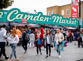 Camden Market, which has been described as the UK’s Amsterdam due to the open drug use. Credit: TOLGA AKMEN/AFP via Getty Images