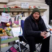 Richard Ratcliffe, husband of Nazanin Zaghari-Ratcliffe, a British-Iranian held in Iran since 2016, on day 19 of his hunger strike. Credit: TOLGA AKMEN/AFP via Getty Images