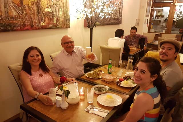 Sherry Izadi, Anoosheh Ashoori, daughter Elika Ashoori and her husband. Credit: Sherry Izadi