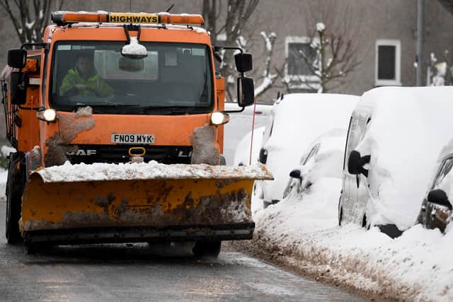 Gritters will seen more frequently over the next two weeks.