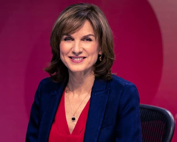 BBC Question Time presenter, Fiona Bruce. (Photo: BBC)
