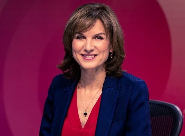 <p>BBC Question Time presenter, Fiona Bruce. (Photo: BBC)</p>