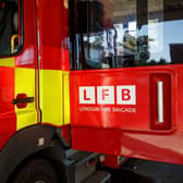 The London Fire Brigade rescued a man from a fire at a care home. Credit: LFB