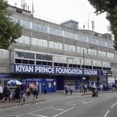 Fan violence broke out outside the Kiyan Prince Foundation Stadium after QPR’s 2-0 victory over Luton, leaving a Luton fan in a coma. Credit: Michael715/Shutterstock: 