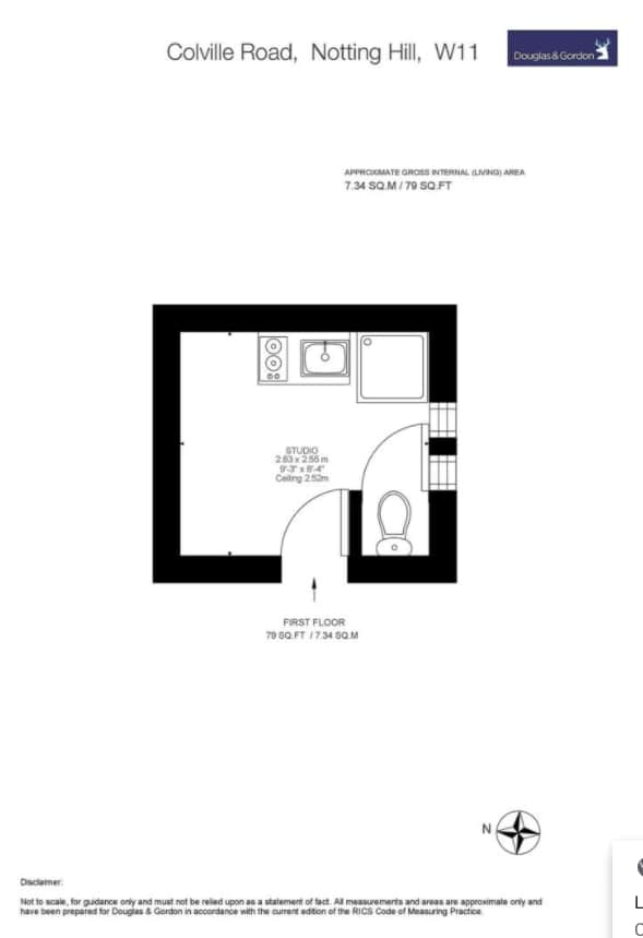 The property’s floorplan. Credit: Douglas&Gordon/RightMove