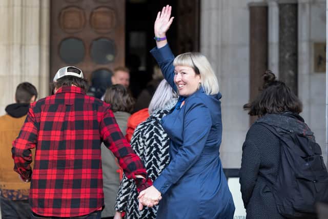 Emma Smart entering court. Credit: Insulate Britain