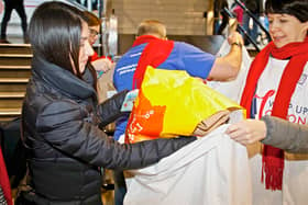 Donating coats. Photo: Wrap Up London