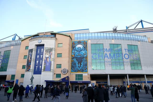 A general view outside the stadium prior to the Premier League match (Photo by Clive Rose/Getty Images)
