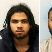 Asharn Williams & Mickell Barnett.  Two gang members who shot a man in the stomach at close range have been sentenced to a combined 71 years because of their extreme “dangerousness”.  Credit: SWNS