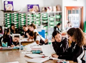 Children learn at St Paul’s Girls’ School in Hammersmith, which was named the best independent school in London. Credit: SPGS