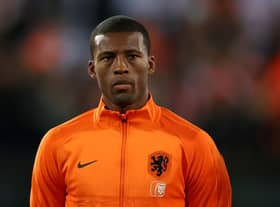 Georginio Wijnaldum of Netherlands stands for the national anthem prior to the 2022  (Photo by Dean Mouhtaropoulos/Getty Images)