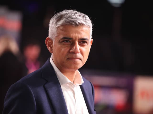  The Mayor of London Sadiq Khan. Credit:  Lia Toby/Getty Images for BFI