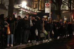 Londoners queue for buses during a previous Tube strike. Credit: DANIEL LEAL/AFP via Getty Images