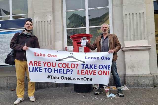 Founder of Take One Leave One Stefan Simanowitz (right). Photo: LondonWorld