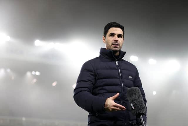 Mikel Arteta, Manager of Arsenal. (Photo by Naomi Baker/Getty Images)
