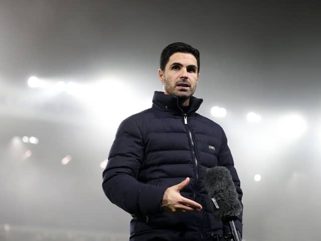 Mikel Arteta, Manager of Arsenal. (Photo by Naomi Baker/Getty Images)