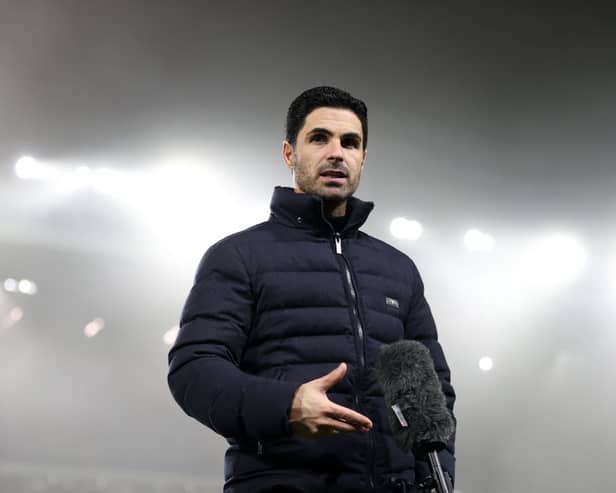 Mikel Arteta, Manager of Arsenal. (Photo by Naomi Baker/Getty Images)