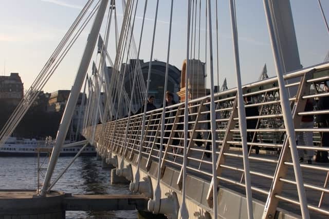 The Golden Jubilee Bridge on the River Thames. Photo: Getty 