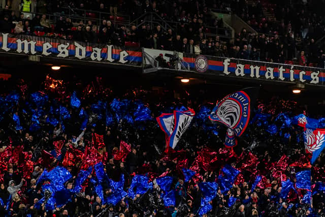 Crystal Palace ultras fans group Holmesdale Fanatics during the Premier League match  (Photo by Sebastian Frej/MB Media/Getty Images)