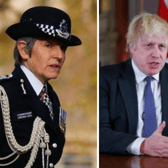 Cressida Dick (left) and Boris Johnson. Photo: Getty