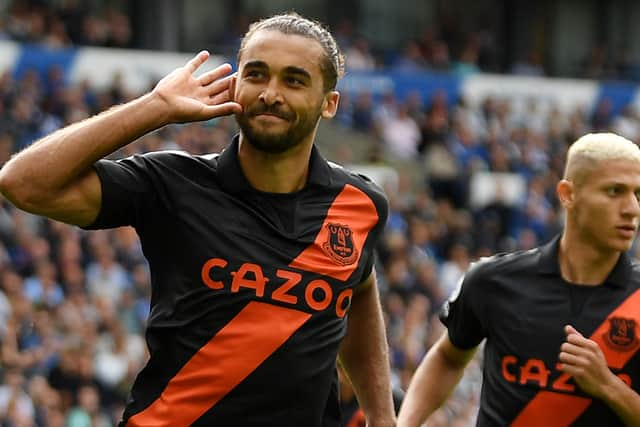 Dominic Calvert-Lewin celebrates scoring for Everton. Picture: Mike Hewitt/Getty Images