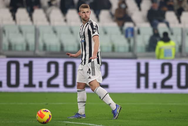 Matthijs De Ligt of Juventus during the Serie A match between Juventus and Cagliari Calcio . (Photo by Jonathan Moscrop/Getty Images)