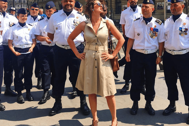 Julie Alpine with the French Foreign Legion. 