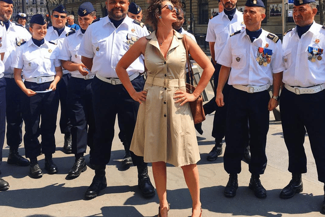 Julie Alpine with the French Foreign Legion.